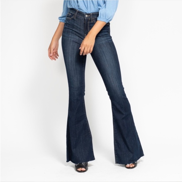 Judy Blue High Waist Wide Hem Flare Jeans